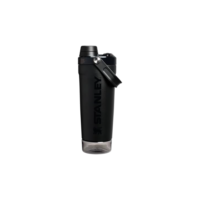 Stanley Garrafa Shaker Activate 591 ml | Copo Shaker de Aço Inoxidável com Isolamento à Prova de Vazamentos | Armazenamento na Base e Tampa de Fluxo Rápido | Shakes de Proteína | Black