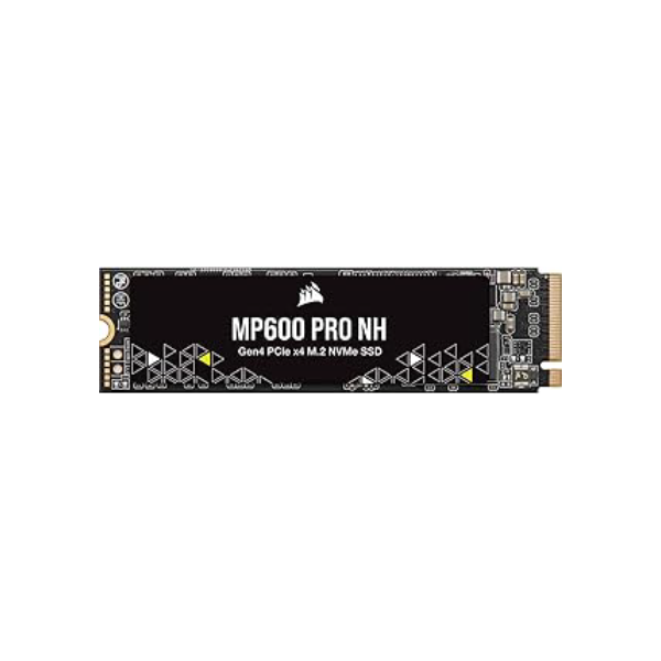 Corsair SSD MP600 PRO NH 8TB PCIe Gen4 x4 NVMe M.2 – NAND TLC de alta densidade – M.2 2280 – Compatível com armazenamento direto – até 7.000 MB/seg – Sem dissipador de calor – Preto