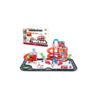 Pista de Carrinhos Brinquedo Hot Posto de Bombeiros Mega Compras