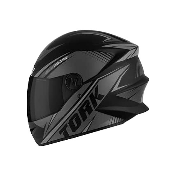 Capacete Moto R8 Pro Tork Fechado 60 Preto/Prata Viseira Fumê