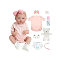 Brastoy Pintada Bebê Reborn Boneca Realistic Silicone Menina Original (48cm Bebe Boneca Pintada)