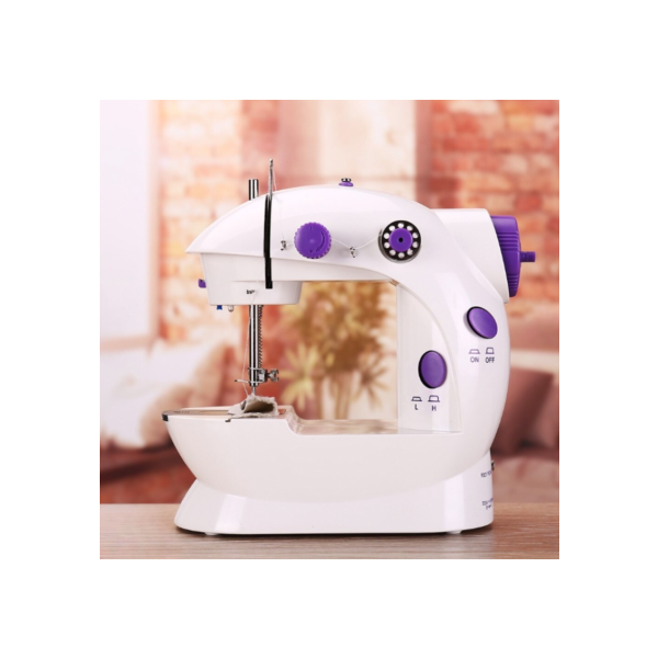 Mini Maquina Costura Portátil Elétrica + Pedal Bivolt 110v-220v