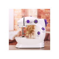 Mini Maquina Costura Portátil Elétrica + Pedal Bivolt 110v-220v