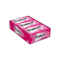 Chiclete Trident Tutti-frutti Sem Açúcar - Caixa com 21 unid. de 8g