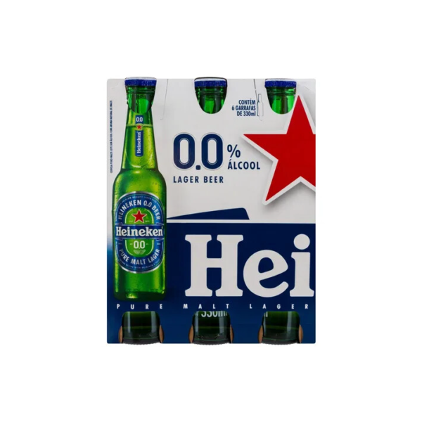 Cerveja Heineken Premium Cero Lagerloira 330ml 6 u