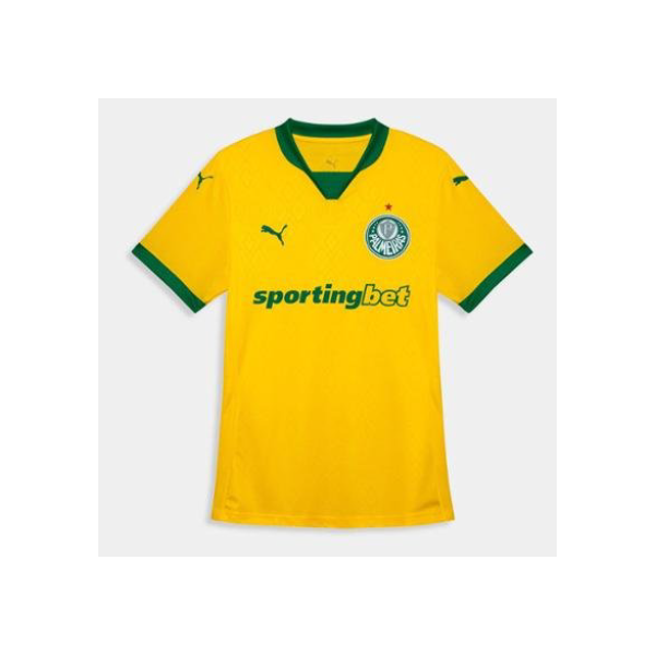 Camisa Palmeiras III 25/26 s/n Torcedor Puma Feminina - Amarelo