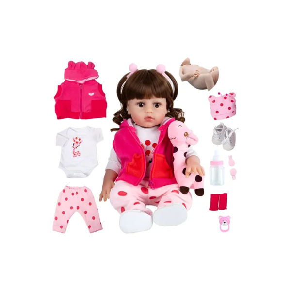 Menina Silicone-doll Exclusiva Linda Natal Pode Dar Banho