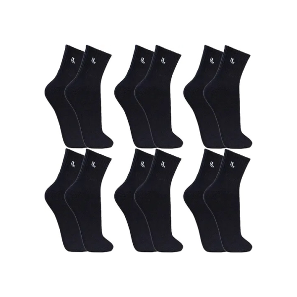 Kit 6 Pares Meias Lupo Original Cano Médio Adulto Atacado