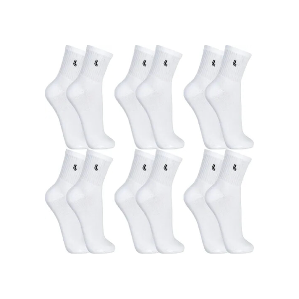 Kit 6 Pares Meias Lupo Original Cano Médio Adulto Atacado