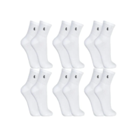 Kit 6 Pares Meias Lupo Original Cano Médio Adulto Atacado