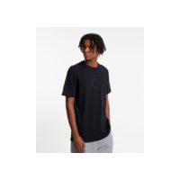 Camiseta Comfort em Algodão com Lettering Circular em Relevo Preto