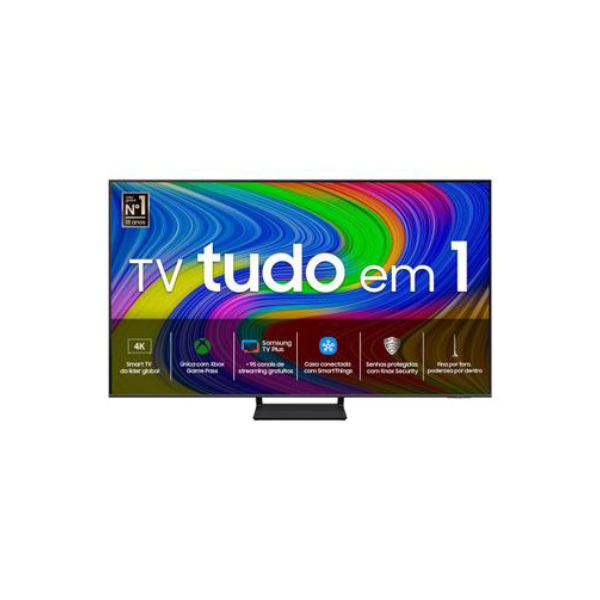 Samsung Smart TV 55" QLED 4K Q65D 2024, Modo Game, Tela sem limites, Design slim, Visual livre de cabos, Alexa built in