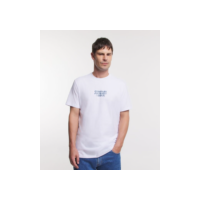 Camiseta em Algodão com Estampa Lettering Compass Journey Branco