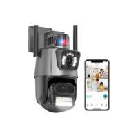 Câmera segurança Ip Wifi P11-qq6 Lente Dupla 6mp app Icsee cor preto Estary Shop