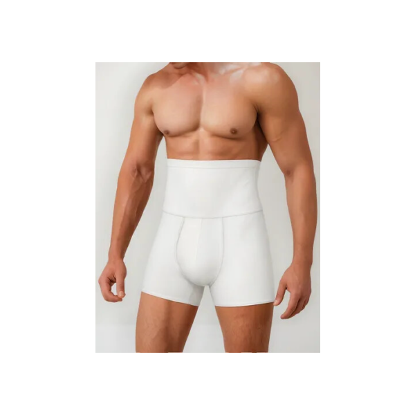 Shorts Masculino De Compressão Cintura Alta Estilo Slim Fit