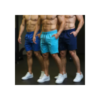 Kit 3 Shorts Masculino Academia Praia Tactel C Lycra Bermuda
