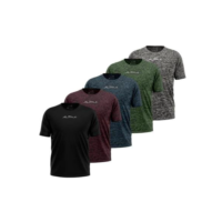 Kit 5 Camisetas New Fluid Mescla Dry Alpha Co Masculina - Personalização