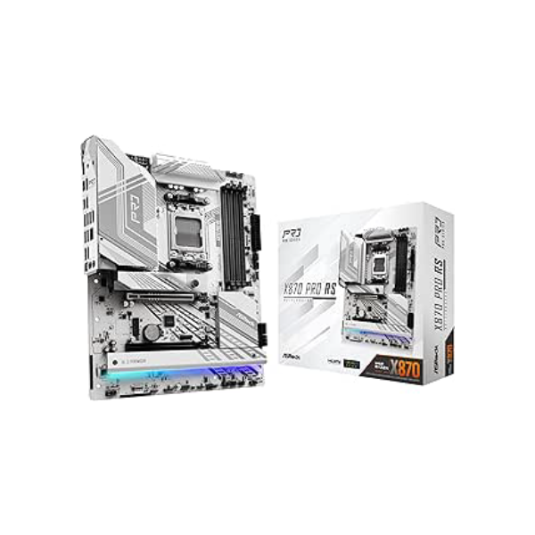 ASRock Placa mãe X870 Pro RS AMD Ryzen Socket AM5 ATX DDR5 DIMMs 8000 MHz 256 GB PCIe Gen5 SATA3 6,0 Gb/s