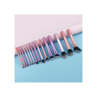 Conjunto de Escova Profissional  8/12/14 Peças Alta Qualidade para Maquiagem Criar Base sem Falhas