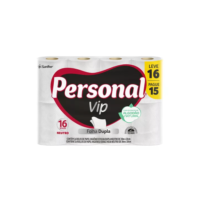 Personal VIP Papel Higiênico Folha Dupla - Kit - 16 - 1 - Folha dupla - 30 m