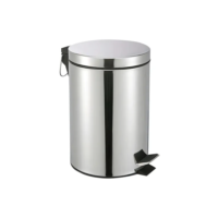 Vittak Lixeira Inox C/ Pedal E Balde Cesto Lixo Removível 12l Banheiro Cozinha