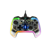 Controle Gamer Pichau Glower X1 | Transparente com Neon RGB | PC/Switch / PS3 / Android | 2m | PG-GLWX-BL01