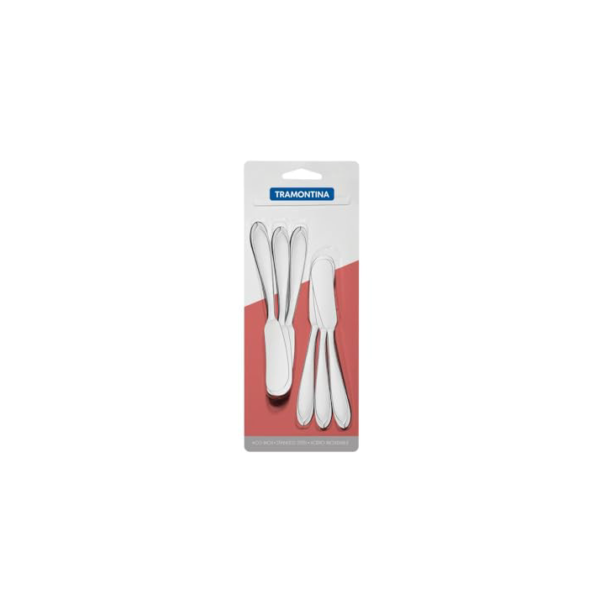 Conjunto De Espátula Para Manteiga 6 Pç Tramontina Inox