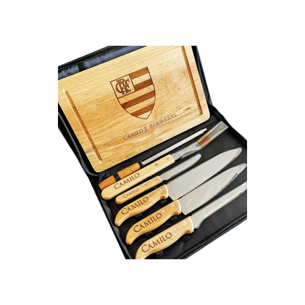 Kit Churrasco Personalizado - 8 Peças