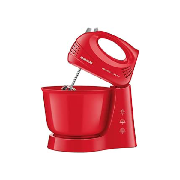 Batedeira Power Prática, Mondial, Vermelho, 400W, 220V - B-44-R