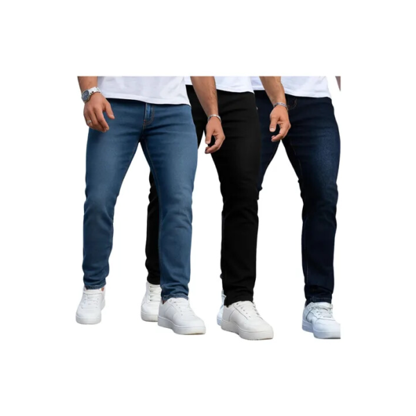 Kit 3 Calça Jeans Masculina Skinny Promoção Black Friday