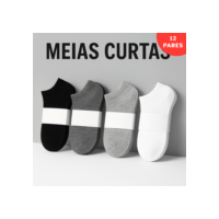 Kit 24 Pares Meias Soquetes ótima qualidade unissex