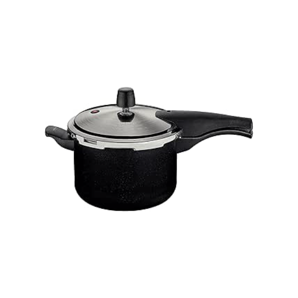 Panela de Pressão Tramontina Vancouver Effect em Alumínio com Revestimento Interno e Externo em Antiaderente Starflon Max Preto 20 cm 4,5 L