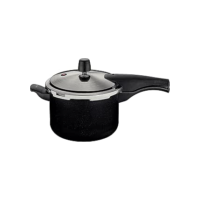 Panela de Pressão Tramontina Vancouver Effect em Alumínio com Revestimento Interno e Externo em Antiaderente Starflon Max Preto 20 cm 4,5 L