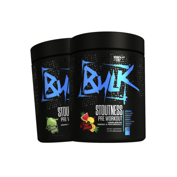 Kit 2x Pré Treino Stoutness Pre Workout Bulk Nutrition