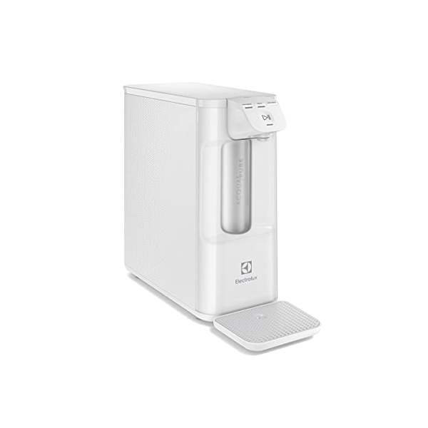 Purificador de Água Gelada Fria e Natural Elétrico Compacto Eletronico placa Electrolux Filtro refil 6 meses ou 3000l Painel Touch Bivolt Branco PE12B