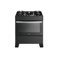 Fogão de Pé Atlas Atenas Glass 5 Queimadores A Gás com Mesa de Vidro Preto