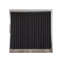 Cortina 2.00 x 1.80 m Blackout Blecaute Preto Corta Luz Em Tecido Grosso Para Quarto E Sala Casa Laura Enxovais