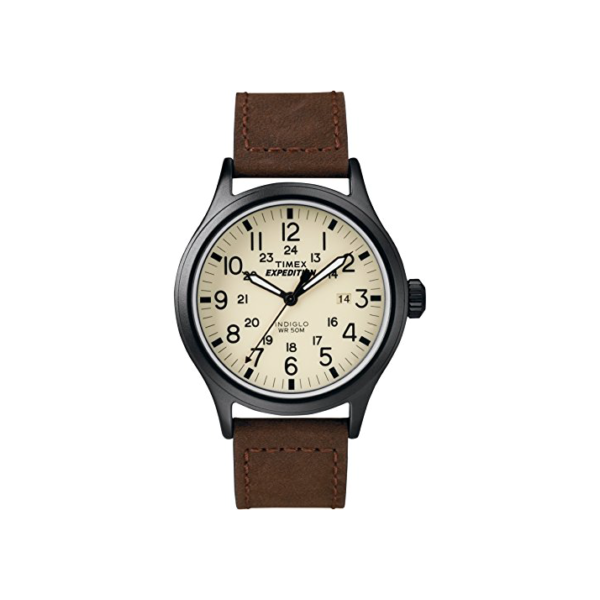 Relógio masculino Timex Expedition Scout 40, Dark Brown/Natural