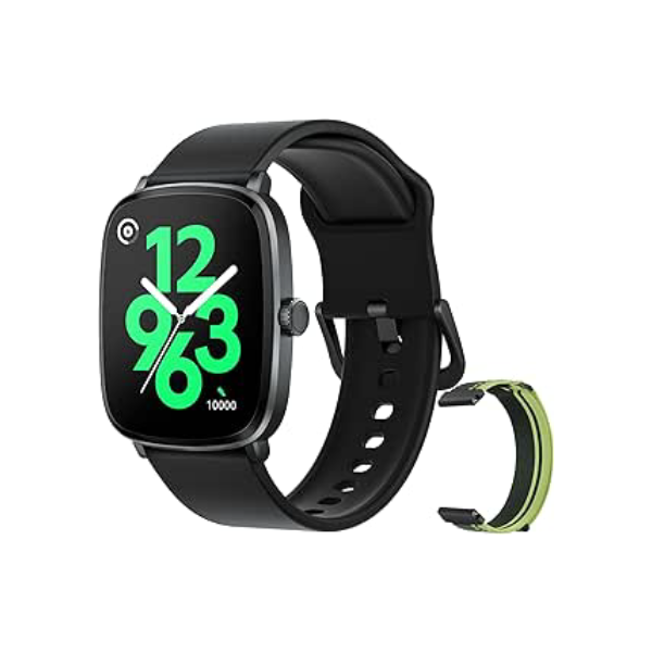 HAYLOU RS5 Smartwatch,2.01"AMOLED Display Bluetooth Telefone Chamada Relógio Inteligente para Homens e Mulheres,Duas Alças,Assistente de Voz,IP68