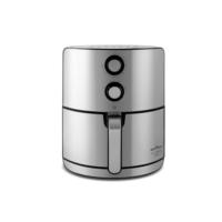 Fritadeira Air Fryer Britânia BFR46PI 4,6L Display Analógico Preto e Inox 1500W 220V