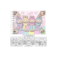 Livro De Colorir Labubu Estilo Bobbie Goods - 50 Folhas 180g