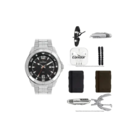 Kit Relógio Masculino Speed Co2115mzc/k4p Com 5 ATM Cor Prata Condor