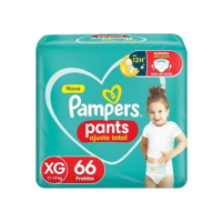 Fralda Pampers Pants Ajuste Total Tamanho - XG c/66 Unidades
