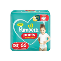 Fralda Pampers Pants Ajuste Total Tamanho - XG c/66 Unidades