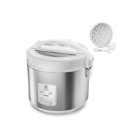 Panela Elétrica Electrolux vapor arroz capacidade 3,5L 10 xícaras 2 em 1 timer panela removivel antiaderente tampa com visor transparente ERC31 inox branco 127v por Rita Lobo