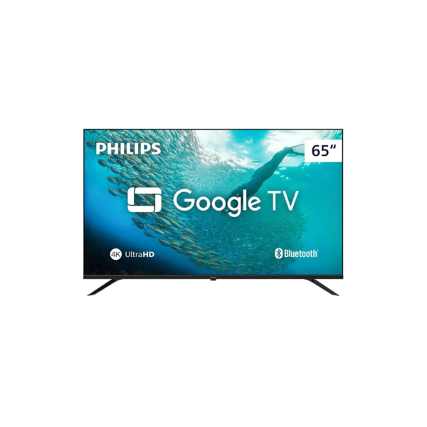 Smart TV LED 65" Ultra HD 4K Philips 65PUG7019/78 com Google TV, Comando de Voz, Wi-Fi, Entradas HDMI e USB