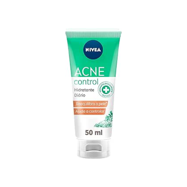 NIVEA Hidratante Facial Acne Control 50g - Ajuda a combater 99% das bactérias causadoras da acne