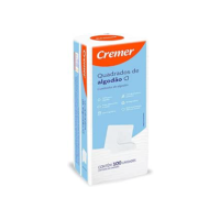 Cremer Algodão Quadrado Sem Perfume Pacote 100 Unidades