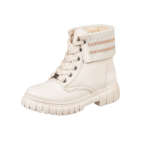 Bota Montaria GiGiL Teen Infantil Coturno Elástico Sola Tratorada Menina Cano Curto Confortável Moda