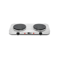 Fogão Elétrico Portátil De Mesa Cooktop 2 Bocas 2000w Aço Inoxidável Fe2000 Oz